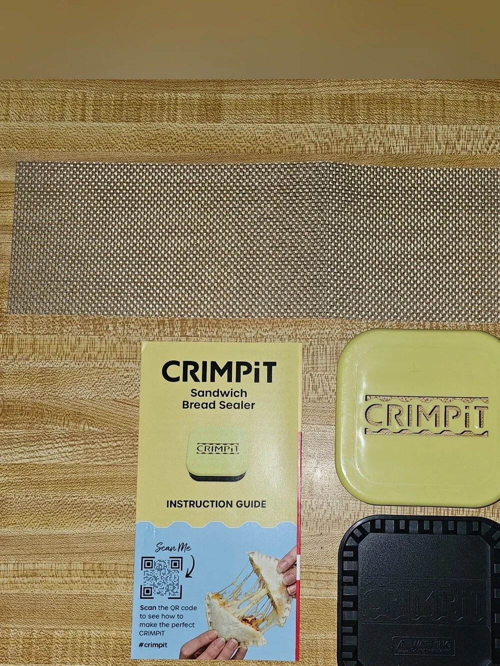Crimp It Yellow Sandwich Bread Sealer - Air Fryer Snack Maker